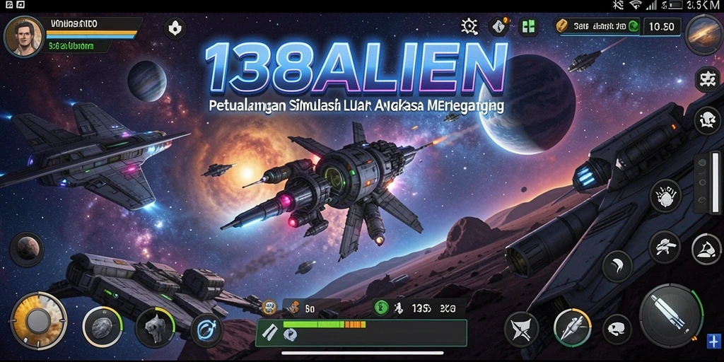 Gameplay seru dan mendebarkan di luar angkasa dalam 138ALIEN.