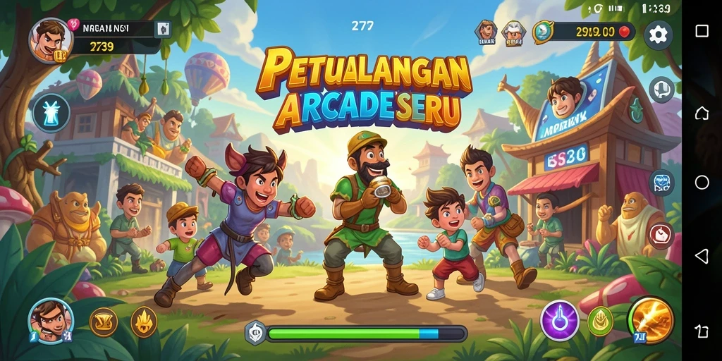 Tampilan gameplay Arcade yang menarik dan penuh aksi.