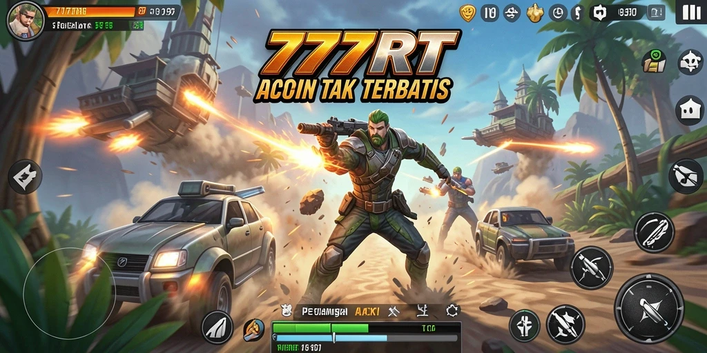 Tampilan gameplay <strong>777RT</strong> penuh aksi menegangkan dan grafis menawan.