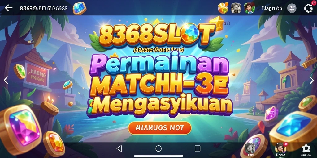 Screenshot gameplay 8368SLOT yang menampilkan kombinasi elemen Match-3.