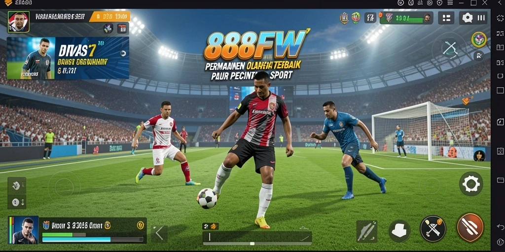 Tampilan gameplay yang mendebarkan dari 888FW dengan berbagai olahraga.
