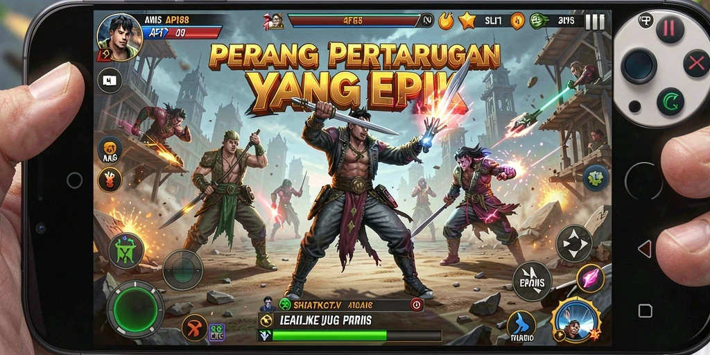Tampilan utama gameplay API88 dengan aksi pertarungan yang mendebarkan.