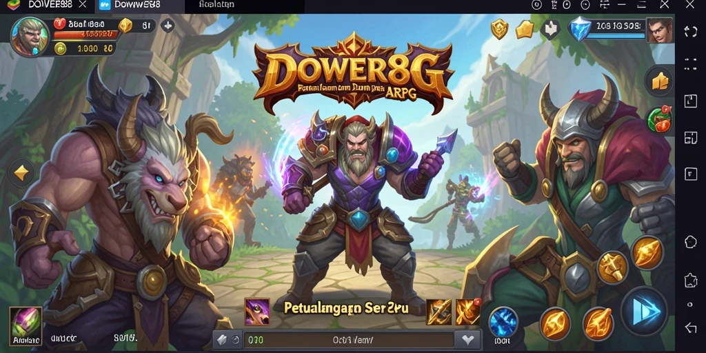 Tampilan aksi seru dalam gameplay DOWER88 yang menegangkan.