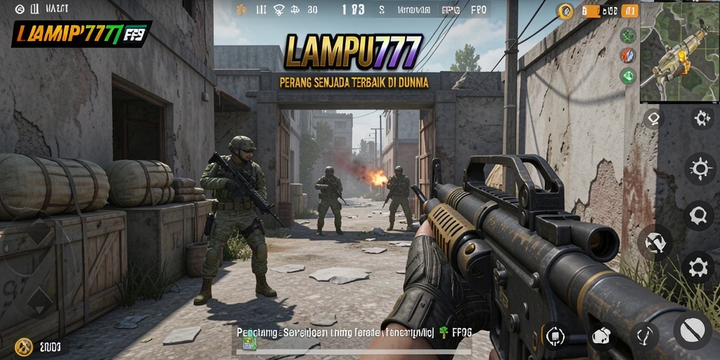 Gameplay intens LAMPU777 dengan aksi tembak-menembak yang mendebarkan.