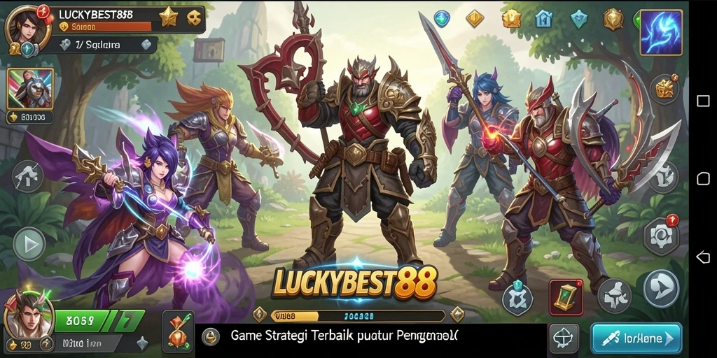 Tampilan gameplay dari LUCKYBEST88 yang seru dan mendebarkan.