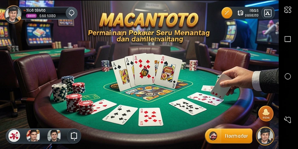 Tampilan grafis permainan Poker yang memukau di MACANTOTO.