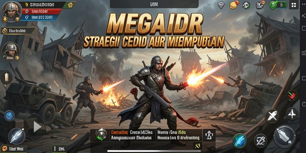 Tangkapan layar gameplay MEGAIDR yang menampilkan pertempuran yang mendebarkan.