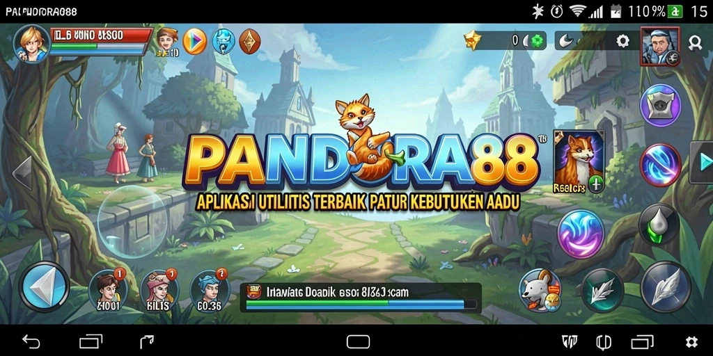 Tampilan antarmuka pengguna PANDORA88 yang intuitif dan sederhana.