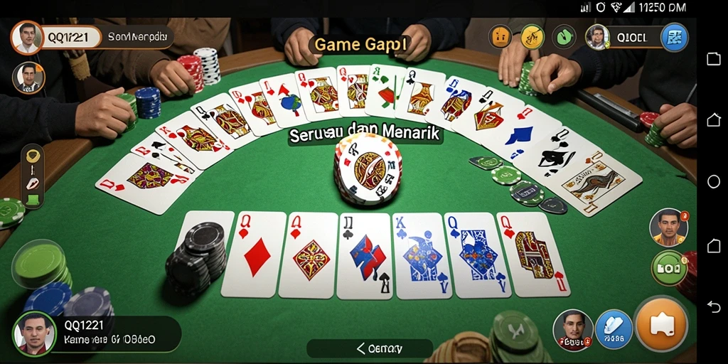 Tampilan gameplay seru dan kompetitif dari QQ1221.