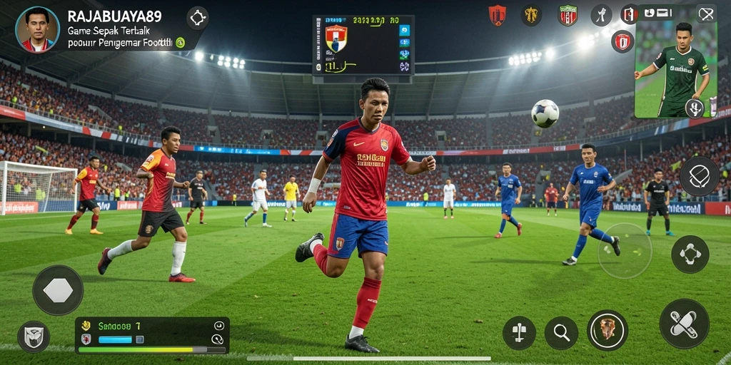 Tampilan permainan sepak bola yang mendebarkan di RAJABUAYA89.