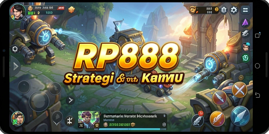 Tangkapan layar utama RP888 menampilkan aksi strategis yang menegangkan.