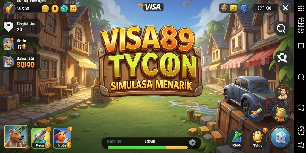 Tampilan menarik dari gameplay Tycoon di VISA89.
